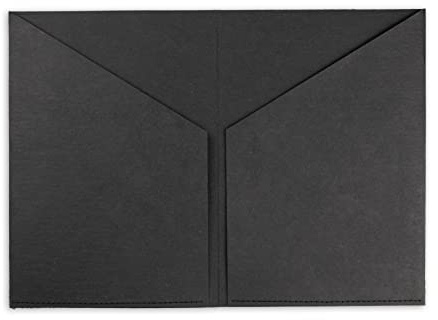 Sammelmappe, schwarz, SnapPap, passend für Travelers Notebook, Dokumententasche, versch. Größen, A5, Inlet, Sammeltasche, Zubehör, Folder