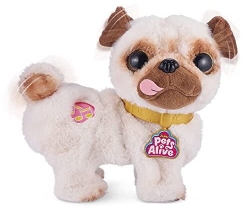 Pets Alive Poppy der Popo wackelnde Mops - Interaktiver tanzender Plüschwelpe von ZURU