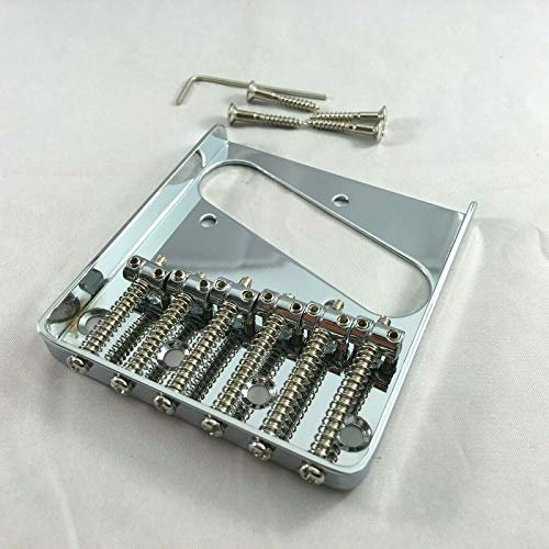 Tele 6-Saddle 'Ashtray' Style Bridge - Chrome - To Fit Vintage Fender Telecaster