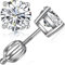 Ohrringe Ohrstecker Herren Damen Ohrringe S925 Sterling Silber Ohrringe Diamant Zirkonia Damen CZ 6mm