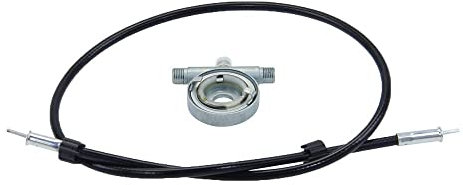 Tachoantrieb 17 Zoll + Tachowelle 650mm Set VDO kompatibel mit Hercules Kreidler Zündapp Puch Mofa Moped Mokick