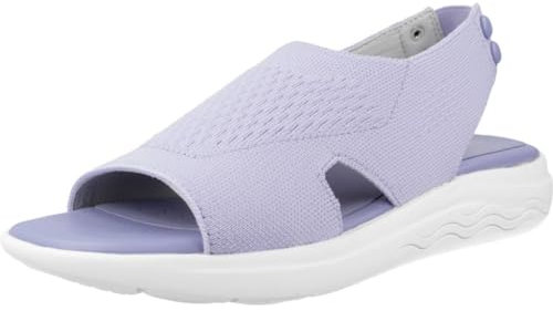 Geox D Spherica Ec5, Sandalia Mujer, Lt Violet, 38 EU