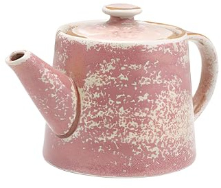 Genware TP-PRS50 Terra Porcelain Teapot, Rose, 500 mL Capacity, Pack of 6