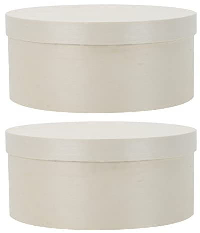 STOBAZA Caja De 2 Piezas Caja De Tarta De Queso Postre De Pastel Pastelitos Recipiente para Tarta De Queso para Llevar Contenedor De Pastel Tartas De Queso Joyas Familiar De Madera