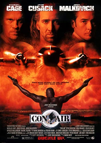Enartly Leinwand Druck Poster Con AIR Classic 90er Jahre Filmplakate und Wandkunstdrucke Moderne Wohnkultur für Familienschlafzimmer 50x70cm Kein Rahmen