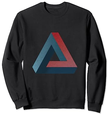 Optical Illusion Penrose Triangel T-Shirt - Distressed Sweatshirt