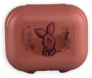 Tupperware To Go - Mini twin rosa con diseño de lechón Winnie Pooh tamaño 1 + pelador de naranja rojo