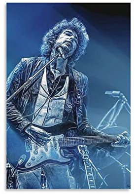 SECOLI Bob Dylan Kunstmusik-Poster, modisches Poster, dekoratives Gemälde, Leinwand, Wandkunst, Wohnzimmer, Poster, Schlafzimmer, Gemälde, 60 x 90 cm