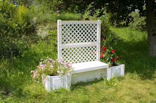 KHW Gartenbank Kopenhagen, Weiss (Spalier 2 teilig)