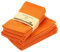 SYSUII 6 Stück Stoffservietten - Wiederverwendbare Stoffservietten45CM*45CM Baumwolle Hochzeitsservietten Abwaschbare Servietten Tischdekoration für Feiern Home Küche Esstisch Cafe Restaurant-Orange