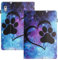 LSPCASA Housse Tablette pour Lenovo Tab M9 9 Pouces PU+TPU Matérielle Coque Lenovo M9 Fonction Support Étui Protection Lenovo M9 avec Porte Carte Patte de Chat Coeur