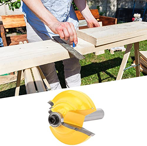 Double Roman Ogee Groove Router Bit 8mm Shank Double Roman Ogee Router Bit Woodworking Milling Cutter for Wood Line (8*38.1MM)