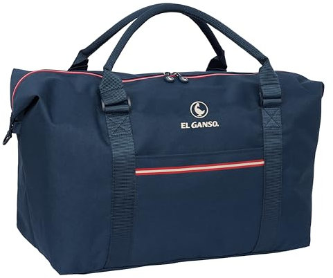 EL GANSO CLASSIC - Bolsa Fin de Semana, Ideal para Jóvenes de Diferentes Edades, Cómoda y Versátil, Calidad y Resistencia, 68x22x29 cm, Color Azul Marino
