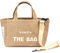 VINT+ Canvas Bag Damen Handtasche – Moderne Schultertasche mit wählbarem Tragegurt – Casual Shopper Tasche ideal für Arbeit, Uni, Schule & Reise | Wasserabweisend, 100% Baumwolle | Small, Beige