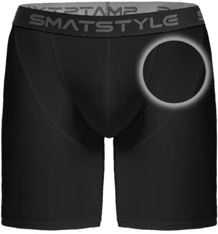 Smatstyle Pantaloncini Compressione Uomo Base Layer Shorts Mesh Sportivi Leggings Pantaloncini da Corsa Traspiranti ad Asciugatura Rapida (IT, Testo, M, Regular, Regular, Maglia Nera)