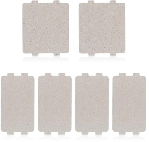 6Pcs Waveguide Cover Mica Slice, Microwave Oven Mica Plate Sheet, Universal Mica Sheet for Microwave Oven Parts Replacement Heat Insulation Accessories