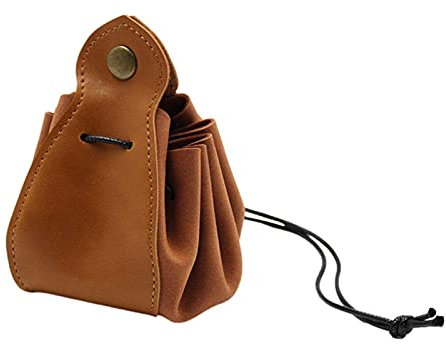 TABSIRAH PU-Samt-Würfelbeutel – Kunstledertasche – Kordelzug-Münzaufbewahrungstasche – tragbare Gürteltasche für Würfel und Münzen, Schmuck und Zubehörsammler, Mehrfarbig, Refer to, Unisex