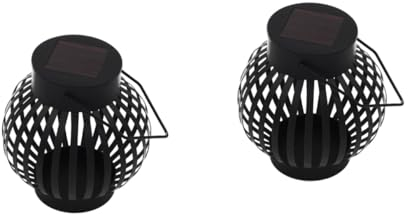 HOMSFOU 2 Stück Tragbare Nachtlichter Zeltlicht Dekorative Nachtlichter Solar LED Lampe