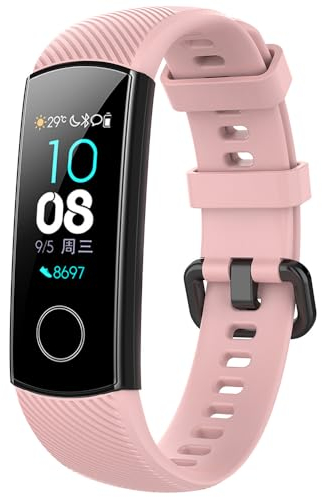 BYISYUE Ersatzarmband für Honor Band 5 / Band 4, Sport Armband Uhrenarmband, Silikon Armbänder für Honor Band 5 / Band 4