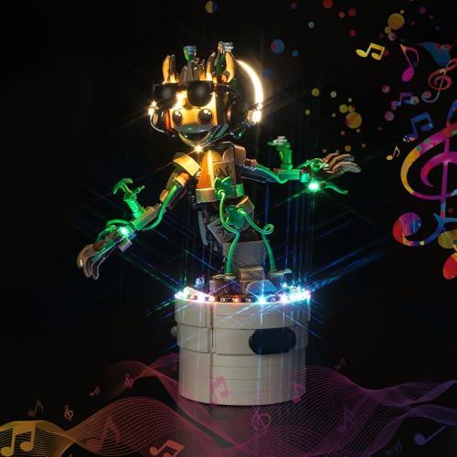 Music Version Licht-Kit Kompatibel mit Lego Dancing Groot 76297 (Kein Modell), Led Beleuchtungs Set Compatible with Lego 76297 Dancing Groot Kreative Spielzeug