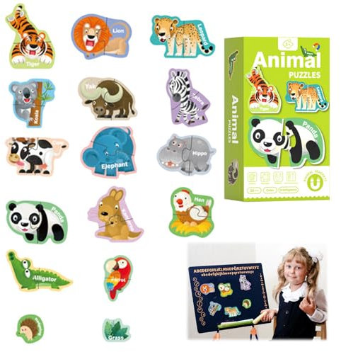 YCHYAN Magnetische Buchstaben, Niedliche Tier Magnetische Alphabet für Kühlschrank, Bunte Magnet Buchstaben für Kinder, Kühlschrankmagnete Kinder ABC Alphabet Learning Toys, Lernspielzeug (Tiere)