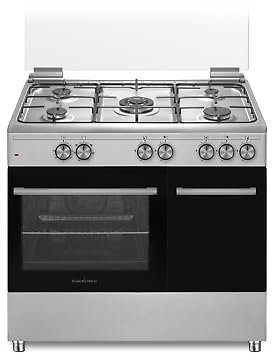 Schaub Lorenz Cucina 90x60 Inox PORTAB. Gas VENTIL.+Grill ELET. 5 F. A SLORENZ