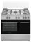 Schaub Lorenz Cucina 90x60 Inox PORTAB. Gas VENTIL.+Grill ELET. 5 F. A SLORENZ