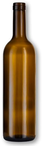 FERRAMENTA BONIFAZIO Bottiglie Bordolese 40 Pezzi Colore Uvag per Vino da 750 ml - Bottiglie per Amari Pregiati, Vini in Vetro