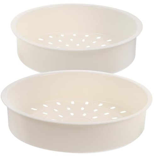 COLLBATH Food Steamer Basket Steamed Rice Basket for Rice Cooker Plastic Steaming Insert with Evenly Distributed Round Holes 3L 5L Compatible for Dumplings Seafood Fish Corn