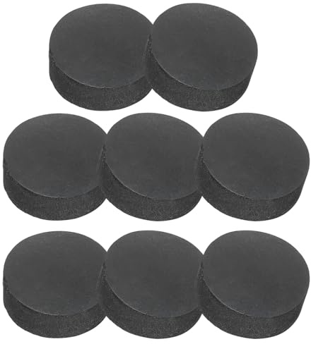 PATIKIL Rubber Solid Discs Washers, 8 Pcs Anti-Vibration Spacer 22mm OD x 8mm Thick Rubber Round Gasket Pad Bushings Spacer Washer for DIY Gasket Craft, Black
