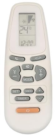 IOOIQQ Mando a distancia de aire acondicionado compatible con BREEZON AUX York YK(R) -C/01E AUX-E2.AUX-E1.RC-5.KT-AX1.YKR-C/01E.RC-5.975-511-00 031T33001-001.YK(R)-C/01E ASW-H12A4/EJ-2 ASW-2 H18A4 /EJ