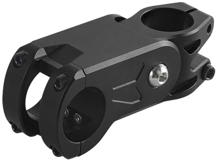 ZQINGQING Fahrradlenker Vorbau Federschaft Vorbau 20-Grad-Dämpfer 31,8/80 mm Fahrradlenker Vorbau for Straßen- und Schotterfahrräder MTB Power Stoßdämpfender Vorbau Lenker Vorbau Fahrrad(Noir)