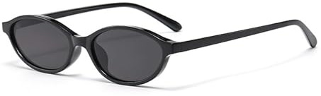 Ulknyss Ovale Sonnenbrille Damen - Vintage Sonnenbrillen mit UV400 Schutz Retro Sonne Brille Schmal für Frauen