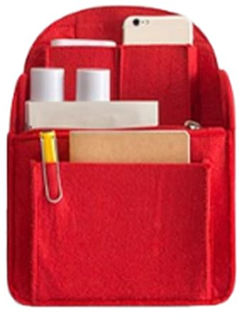 Filz Rucksack Organizer, Leichter Reise Rucksack Einsatz, Gepäckorganisation Mit Mehreren Taschen Und Hoher Kapazität, Aufbewahrungstrennwand Für Reisen, Schule, Arbeit