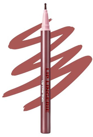 Erinde Flüssiger Lippenkonturenstift, Tattoo Lip Liner, Langanhaltend & Wasserfest, Wischfest, Hochpigmentiert, Präzise Lippenkontur, Feine Runde Spitze, Vegane Formel, #009