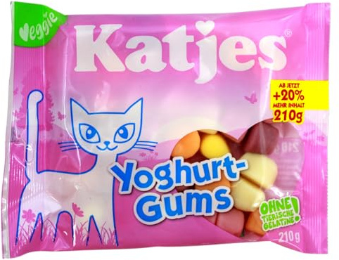 Katjes Yoghurt-Gums Fruchtgummi vegetarisch, 20er Pack (20 x 210g)