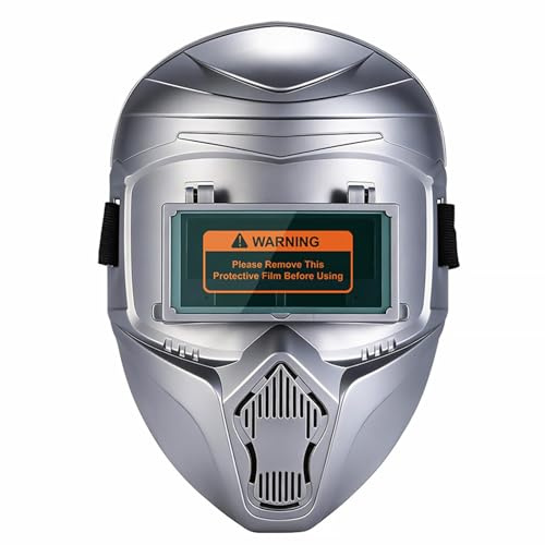 Auto Dimming Welding Helmet - Smart Dimming Welder Hood, Industrial Welding Helmets, Professional Vision Shield, Eye Protection Gear, Safety for Construction Industry, Workshop, Garage