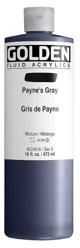 Golden Acrylic : 473ml (16oz) bottle FLUID PAYNES GREY