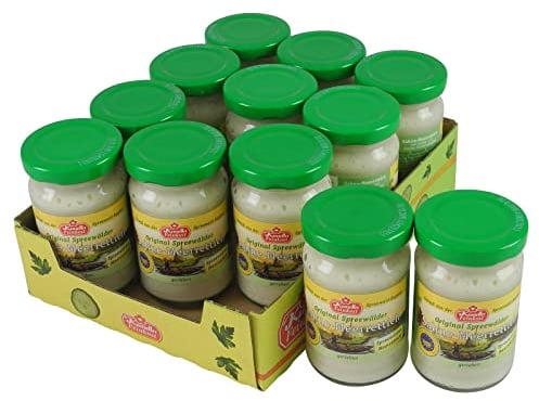 Original Spreewälder Sahnemeerrettich im Gläschen 12er Pack (12 Gläschen à 100 g)