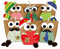 Papierdrachen DIY Adventskalender zum Befüllen - Weihnachtseulen - Eulen Weihnachten - Set Rot mit zusätzlichen Aufklebern - zum selbst basteln - für Kinder