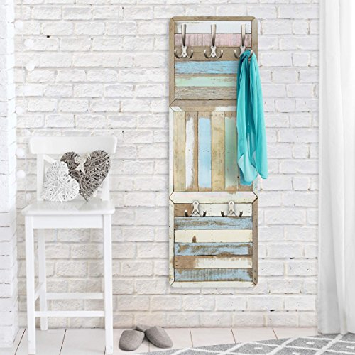 Bilderwelten Garderobe - Top Holzoptik Garderoben, Größe HxB:105cm x 34cm, Motiv:Rustic Timber