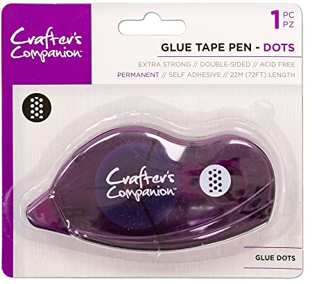 Crafter's Companion Crafter`s Companion-Crafting Double Sided Extra Strong Glue Tape Pen (Dots) 72ft, One Size
