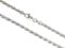 AKA Gioielli® - Damen Herren Kette 925 Sterling Silber Rhodiniert - 3mm Kordelkette - 50 cm lang