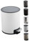 Spirella Kosmetikeimer 3 Liter Edelstahl mit Absenkautomatik und Inneneimer Riku Badezimmer Mülleimer Softclose Abfalleimer weiß, Metall und Kunststoff, White Mat, 3 l