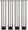 Drenky 4 Pieds Réglables 300 mm De Hauteur Épaissir Les Pieds d'armoire Pieds de Table Pieds de Meubles, Acier Inoxydable brossé, Hauteur réglable 0-15 mm Venez avec des vis en Acier Inoxydable