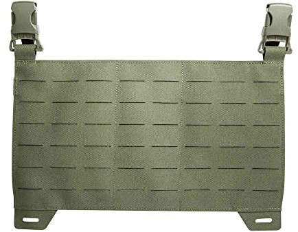 Tasmanian Tiger TT Carrier Panel LC Replacement Front Panel with Laser Cut MOLLE System for Plate Carrier Olive