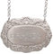 Large Pewter Decanter Label on Chain (Brandy)