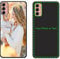 CXKJ Black Personalised Photo Phone Case for Samsung Galaxy M13 (6.60 inch),Design Your Own Photo Image,Text Phone Case,Silicone Bumper Slim Soft TPU Cover Case,Personalised Case