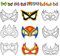 Hifot Superhelden Masken Kinder zum Ausmalen, Superhelden Masken zum Bemalen Kinder, Superhelden Party Cosplay Maske für Junge Spiele Bastelset Kindergeburtstag und Karneval Junge 9 Stück (kein Loch)