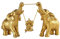 Elefanten-Statue. Goldene Elefanten-Dekoration für Frauen, Mutter-Geschenke. Elefanten-Figuren bringen Glück, Gesundheit, Stärke. Dekoration für Wohnzimmer, Regal, Bürodekoration (Gold)